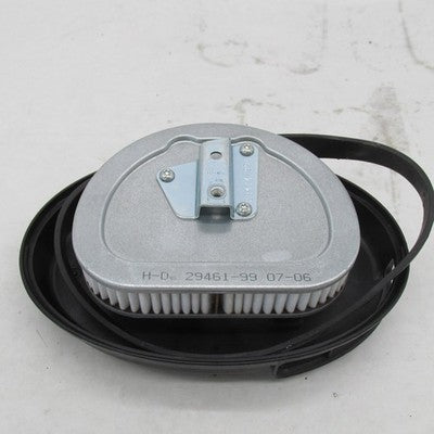 Harley OEM Air Cleaner Backing Plate Base Plate w/ Element + Bracket 2