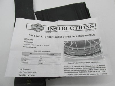 Harley-Davidson Genuine OEM NOS 16x5 Rim Seal Kit 44755-11