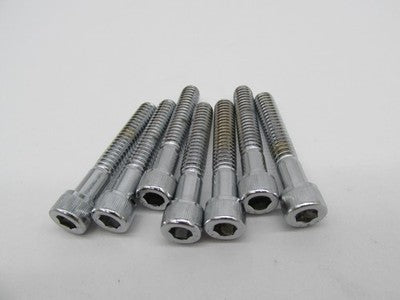 LOT of 7 NOS Harley 1/4"-20 x 1-1/2" Chrome Socket Head Screw 94316-91