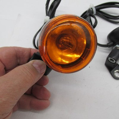 Genuine Harley-Davidson OEM Matte Black Bullet Turn Signal Light Pair