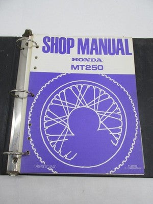 Honda Official Factory 1975 MT250  Service Shop Manual