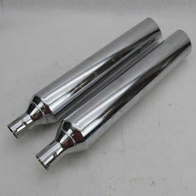 Pair of Harley-Davidson OEM Stock 17-22 Freewheeler Chrome Mufflers 64