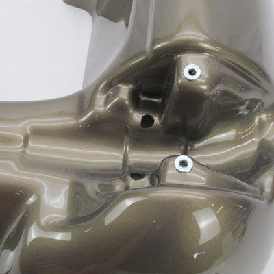 Harley OEM 04-13 Touring Right Lower Fairing Vivid Black Smokey Gold 5