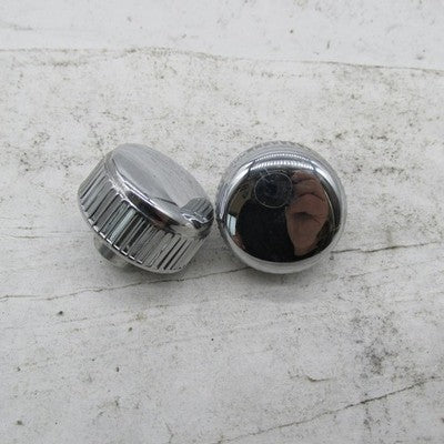 Pair of Harley Davidson Dashboard Ignition Panel Chrome Switch Knobs