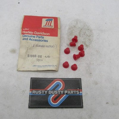 Lot of 8 Harley Davidson OEM NOS Seat Bar Plugs Knuckle Flat Panhead 5