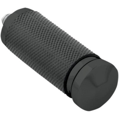 Performance Machine Rubber Contour Footpegs Black 0033-1083-B