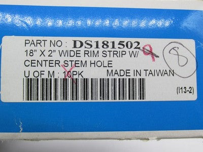 Lot of 8 Drag Specialties NOS 18 x 2" Rim Strips w/ Center Valve Hole