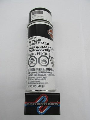 Harley Davidson Genuine NOS Touch Up Paint Hi-Temp Gloss Black Aerosol