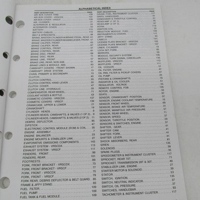 Harley Davidson Genuine 2011 VRSC Models Parts Catalog Factory Manual