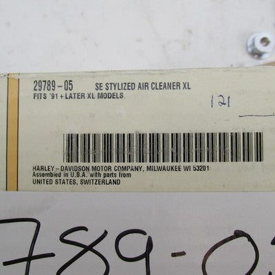 Harley Davidson Genuine NOS Screamin' Eagle Air Cleaner Kit R XL 29789