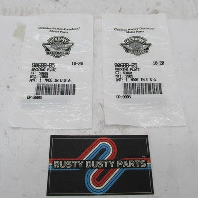 Lot of 2 Harley-Davidson OEM Tour-Pak Latch Backing Plates 90688-85