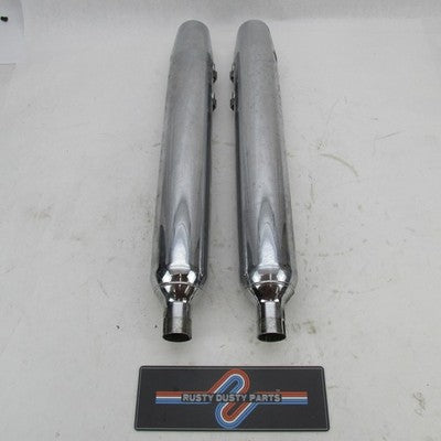 Pair of Harley Davidson Genuine Exhaust Mufflers 65538-09 65846-10A