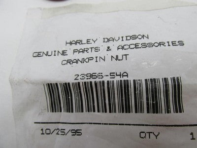 Lot of 2 Harley-Davidson Genuine NOS Crank Pin Nuts 23966-54A