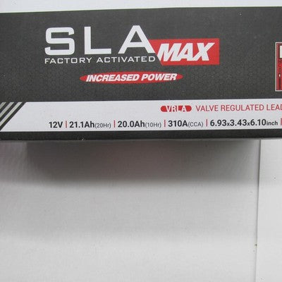 BS Battery NIB SLA-MAX Factory Activated 12V Maintenance Free Battery