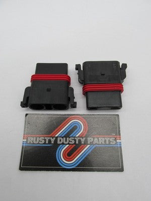 LOT of 2 Harley-Davidson NOS 2-Way Female Housing Connector 73301-04