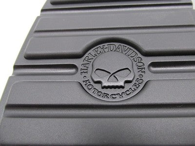 Harley Genuine OEM NOS Willie G Skull Rider Footboard Inserts, Black 5