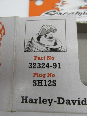 Harley Davidson Genuine NOS SH12S Spark Plugs 32324-91