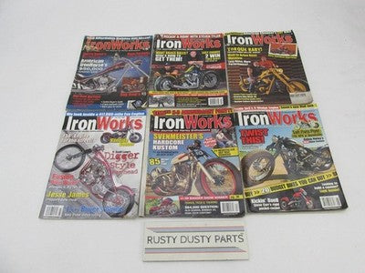 Lot of 6 Harley Davidson Custom Chopper Iron Works Magazines