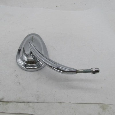 Harley OEM Chrome Script Logo Teardrop Mirror w/ Solid Grooved Short S