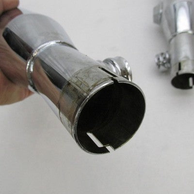 Harley OEM Chrome Front Exhaust Pipe Muffler Slip On Silencer 04-13 64