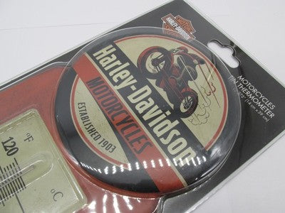 Harley-Davidson Genuine NOS Vintage Reproduction Tin Thermometer HDL-1