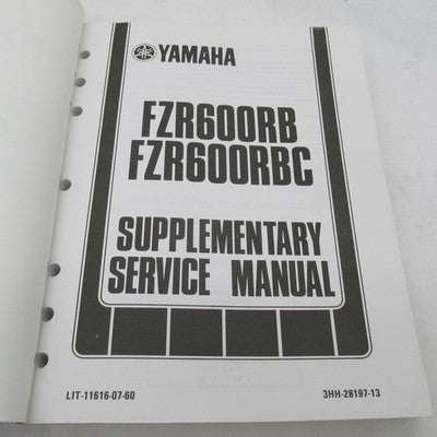 Yamaha FZR600W-L 89-99 OEM Service Manual LIT-11616-FZ-00 3HH-28197-13