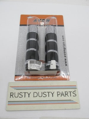Avon NOS Harley Rival Air Cushioned Grips Chrome 0630-1191