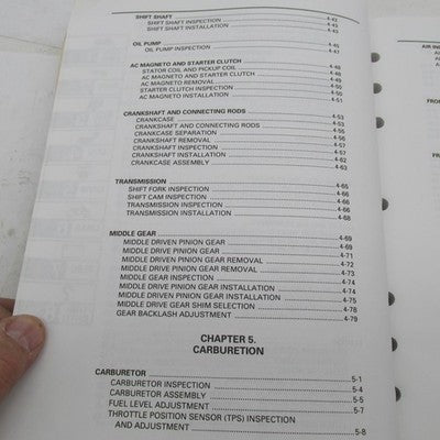 Yamaha OEM XVS650K(C) XVS650AK(C) Service Manual LIT-11616-11-16 LIT-1