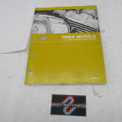 Harley Davidson Genuine 2011 Trike Models Parts Catalog Official 99602