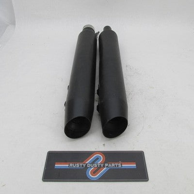 Pair of Harley Davidson OEM Stock Slip-on Mufflers Tring FLHXS 6490076