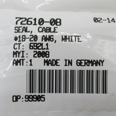 Lot of 2 Harley-Davidson OEM White 18-20 AWG Cable Seals 72610-08