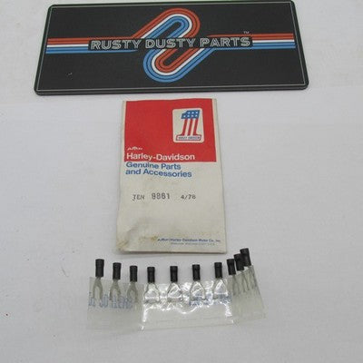 Lot of 10 Harley-Davidson Genuine NOS AMF Open End Wire Terminals 9861
