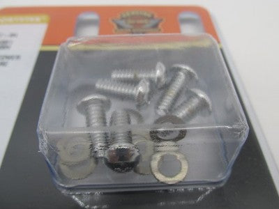 Harley-Davidson OEM NOS Derby Cover Screw Kit, Chrome 94207-04