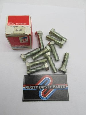 Lot of 10 Harley Genuine NOS 7/16"-14 x 1 1/2" Hex Head Grade 5 Bolts