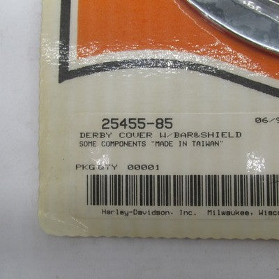 Harley-Davidson Genuine NOS Bar & Shield Primary Derby Cover Medallion