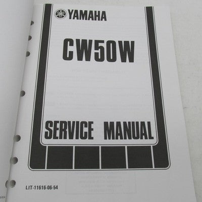Yamaha OEM CW50 (W-A) Service Shop Repair Manual LIT-11616-CW-50 LIT-1