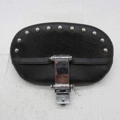 Mustang Adjustable Smooth Driver Backrest w/Chrome Studs Harley Tourin