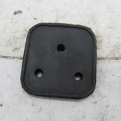 Harley Davidson 3-Hole Laydown License Plate Black Rubber Mount Wedge