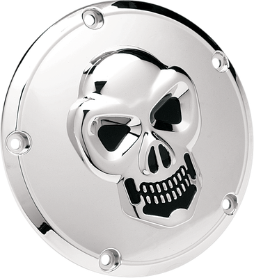 Drag Specialties 3-D Skull Derby Cover Chrome 1902-0061