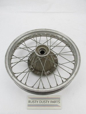 Vintage Maico Enduro Akront Wheel Rim with Concical Hub and Spokes