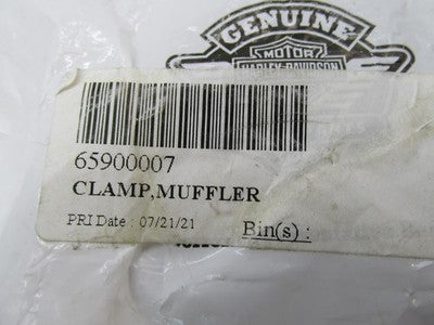 Harley-Davidson Genuine OEM NOS Muffler Exhaust Clamp 65900007