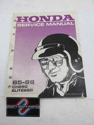 Honda Official Factory 1985-1988 CH250 Elite 250 Service Shop Manual B