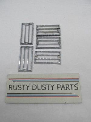 Lot of 5 Harley-Davidson Baron Chrome Plastic Light Grills 3" X 1-5/8"