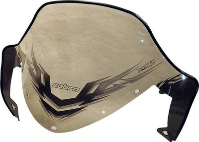 Powermadd Windshield 13in. Clear/Black Graphics 11931