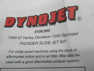 Harley Genuine Genuine NOS XL Sportster Carb Tuning Thunderslide Kit