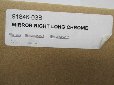 Harley Davidson Genuine NOS NIB Right Mirror Long Chrome 91846-03B