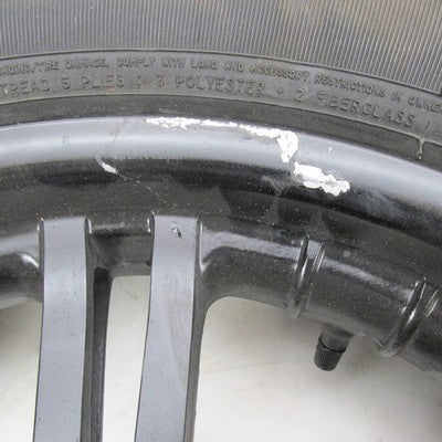 Harley-Davidson OEM Black 7-Spoke Dual Disc Front Wheel w/ Dunlop D402
