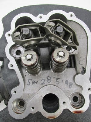 Indian OEM Engine Cylinder Head Pair, Front and Rear, Black 3022668 30