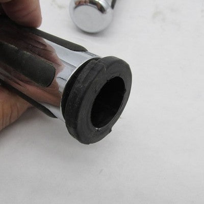 Pair of Harley Davidson OEM CVO Stealth Chrome/Rubber Handlebar Grips