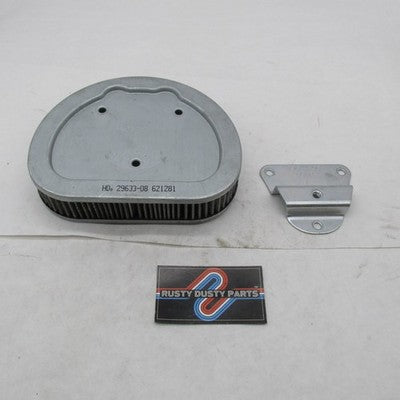 Harley OEM 08-13 Touring & Trike Air Filter Element w/ Bracket 29633-0